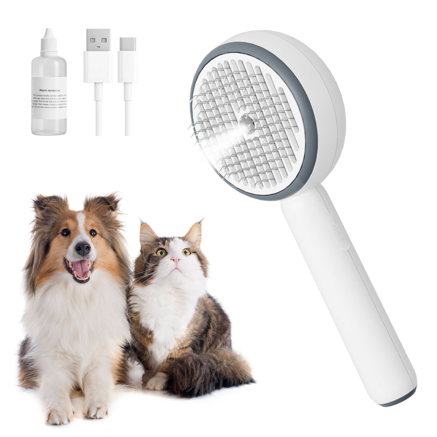 3-in-1 Pet Steam Brush