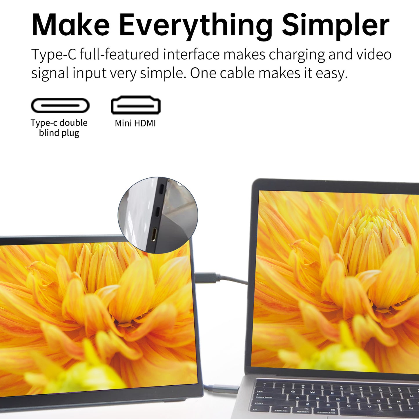 3DOEX 10.5" Portable Monitor, 3:2 1280P FHD IPS Display with HDR10, Ultra-Slim Mini Screen for Laptop PC Phone Game