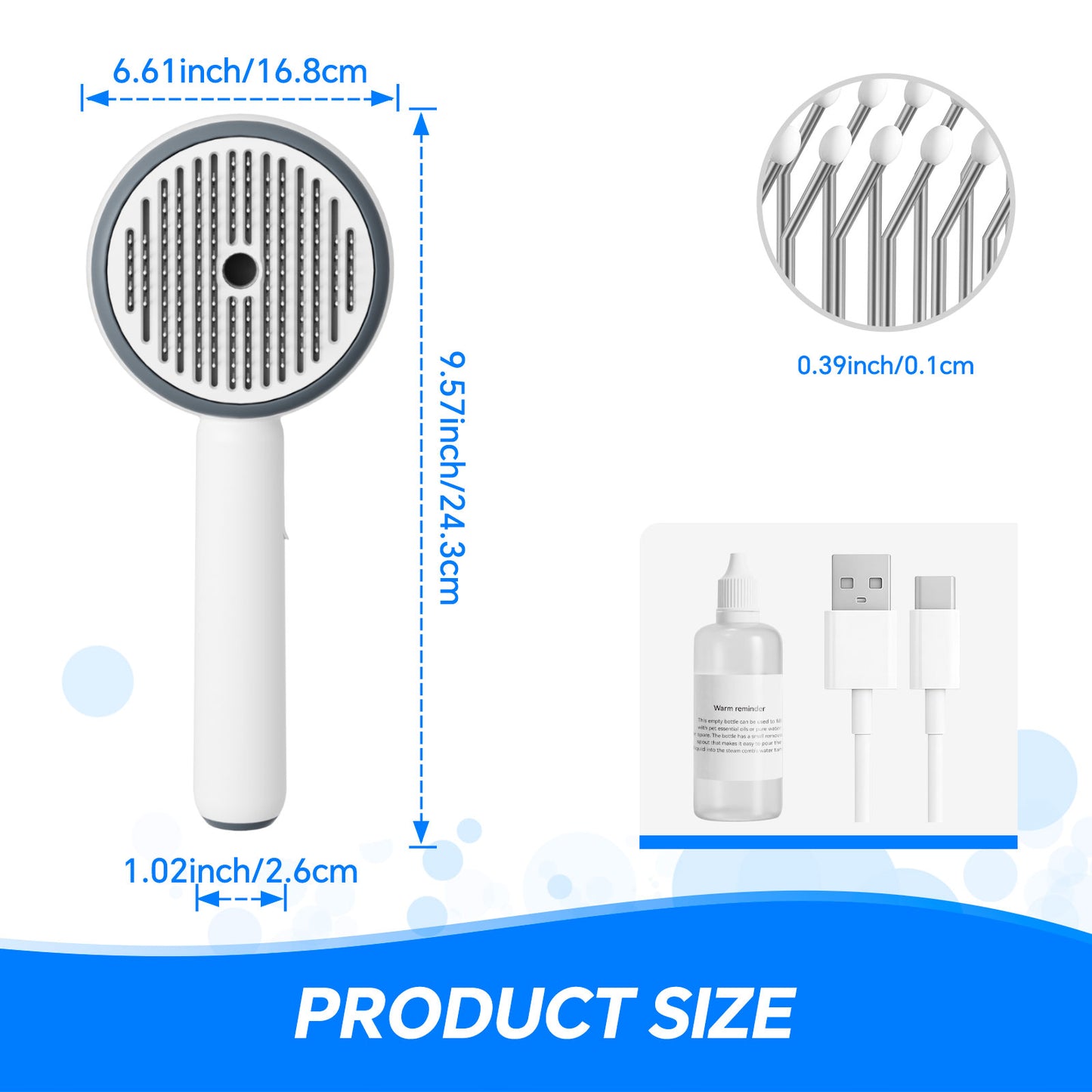 3-in-1 Pet Steam Brush