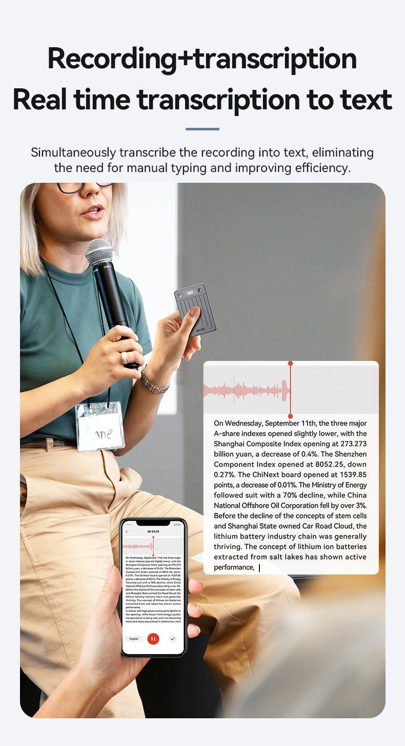 AI Voice Recorder A3