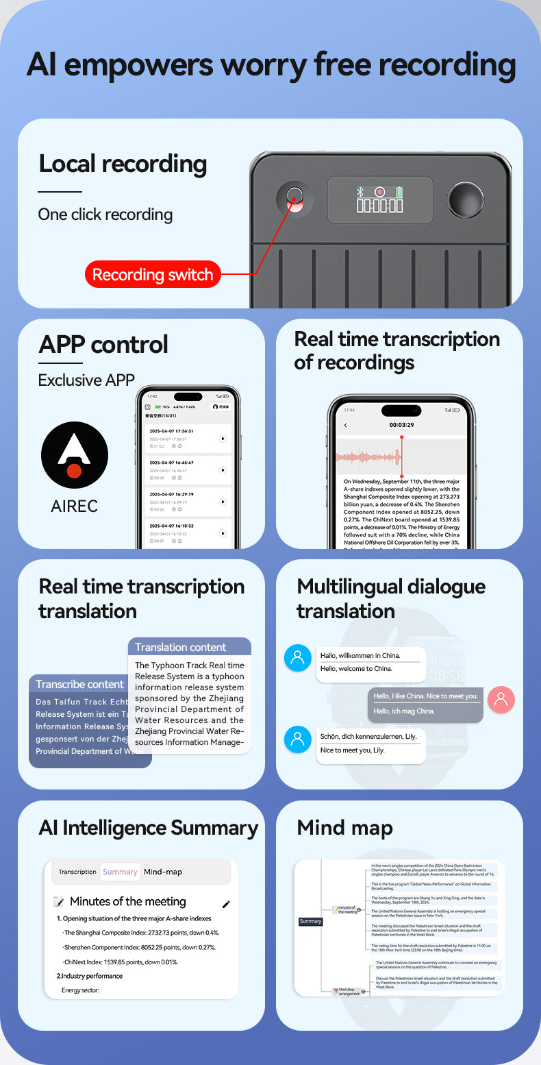 AI Voice Recorder A3